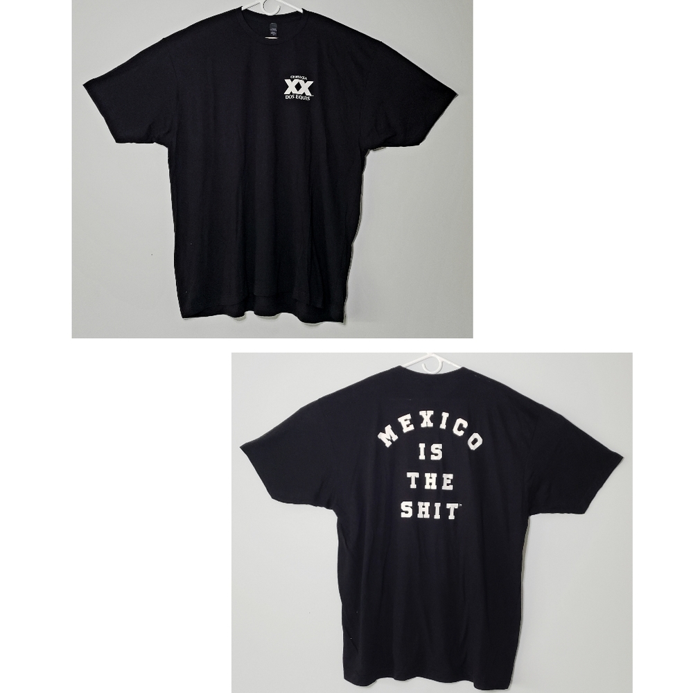 Cerveza Dos Equis by Anuar Layon Original Mexico Is The Sh!t T-Shirt Mens 2XL